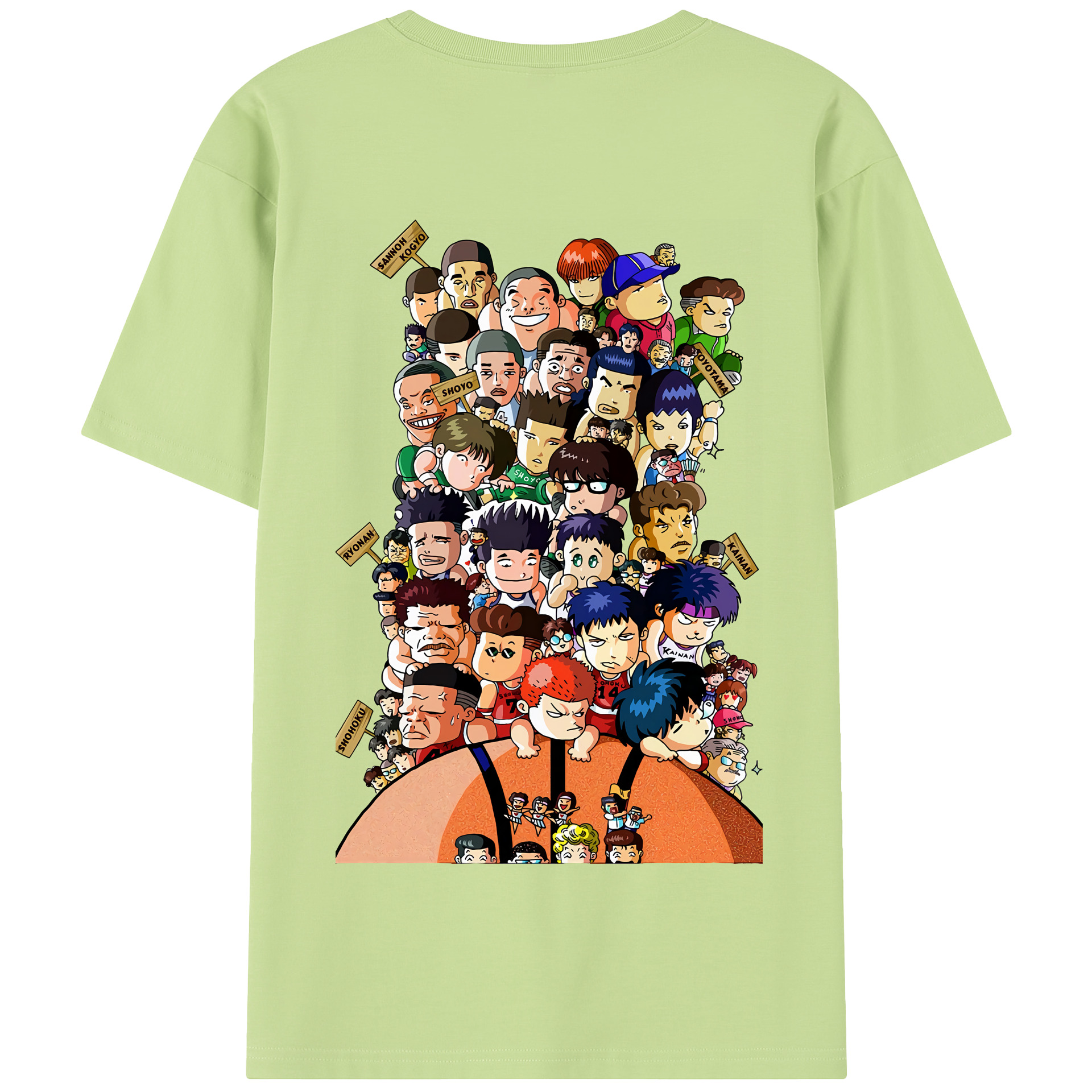 SLAM DUNK／スラムダンク 綿100％半袖Tシャツ（背面プリント）